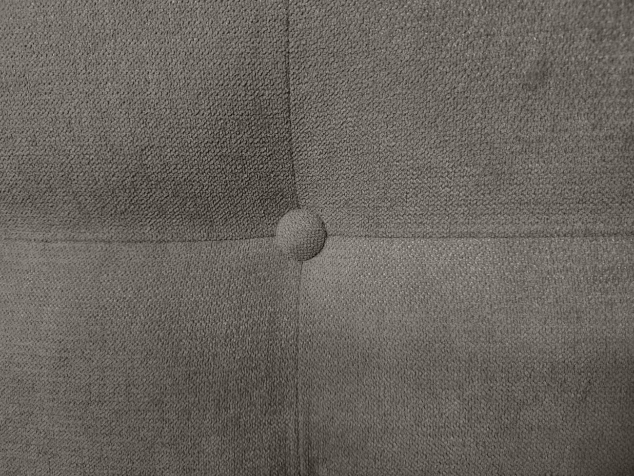 DECORQUALITY Cabecero Cama TEXAS BUTTON DELUXE largo tapizado tejido antimanchas Gris 150*125 Cm - 3