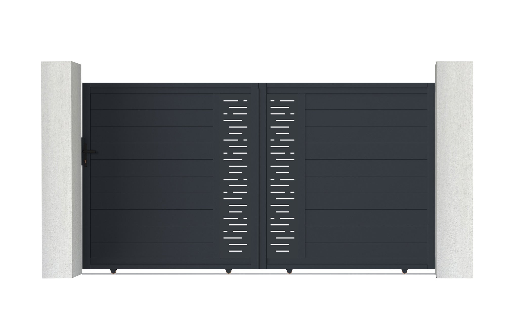 Brama przesuwna 3m ADULA wys. 180cm aluminium szare