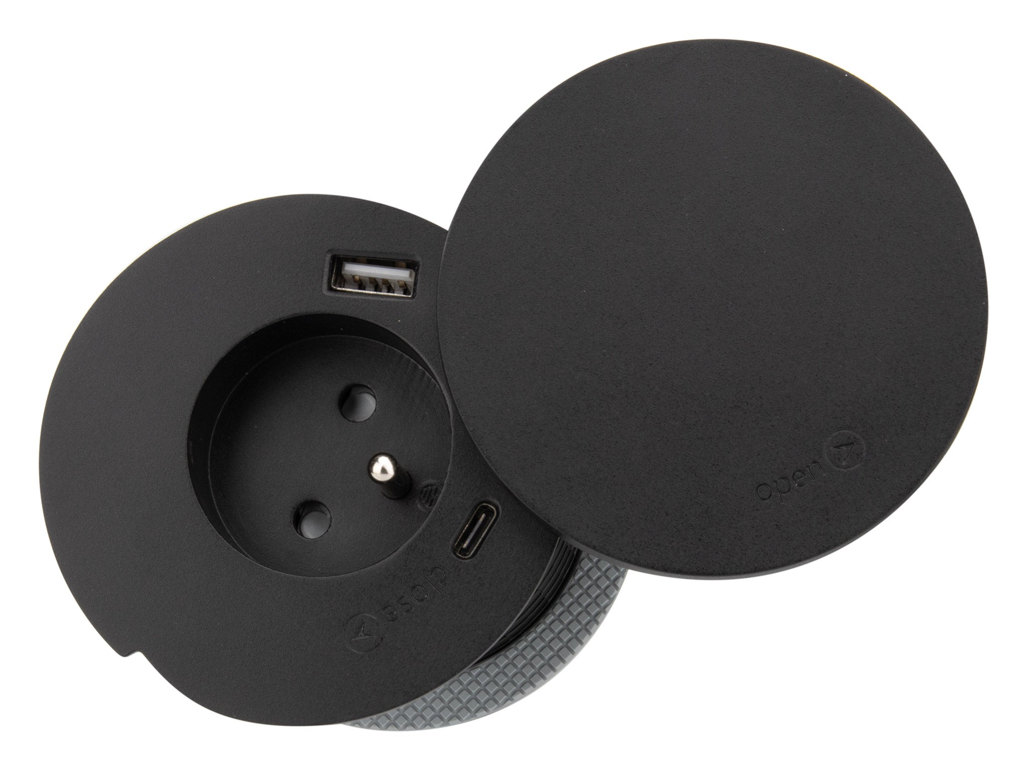 Prise encastrée + ports USB et chargeur induction QI - Otio - 6