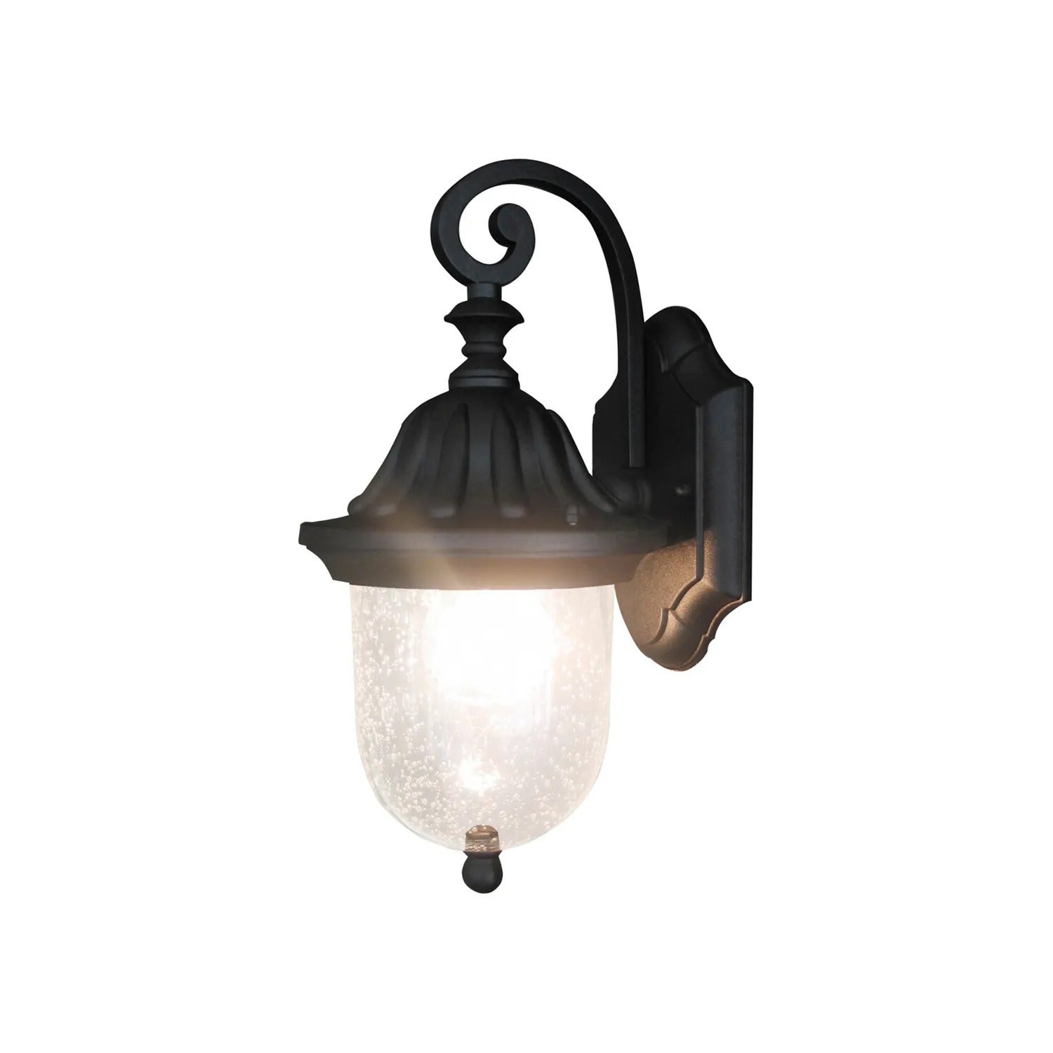 Kinkiet zewnętrzny Sydney czarno-przezroczysty 1xE27x60W wym:34x16x19cm IP23 Rabalux
