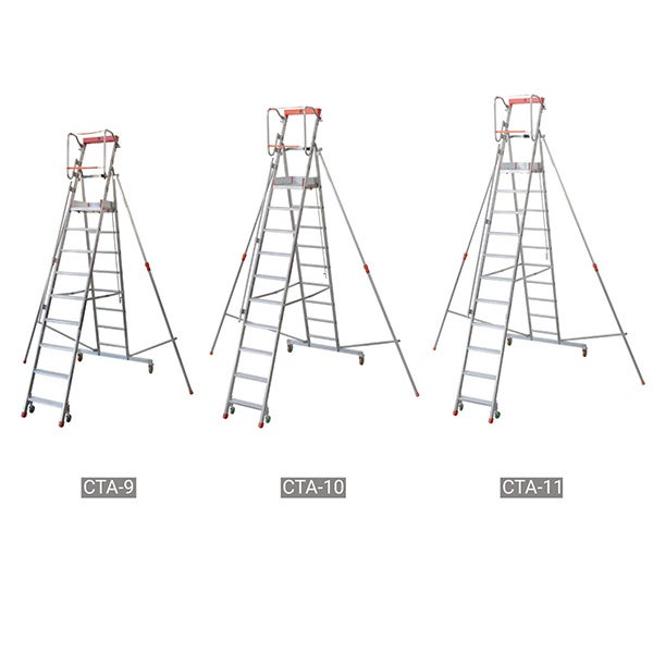 FACAL - Escabeau Aluminium Roulant Avec Stabilisateurs Casta - 4