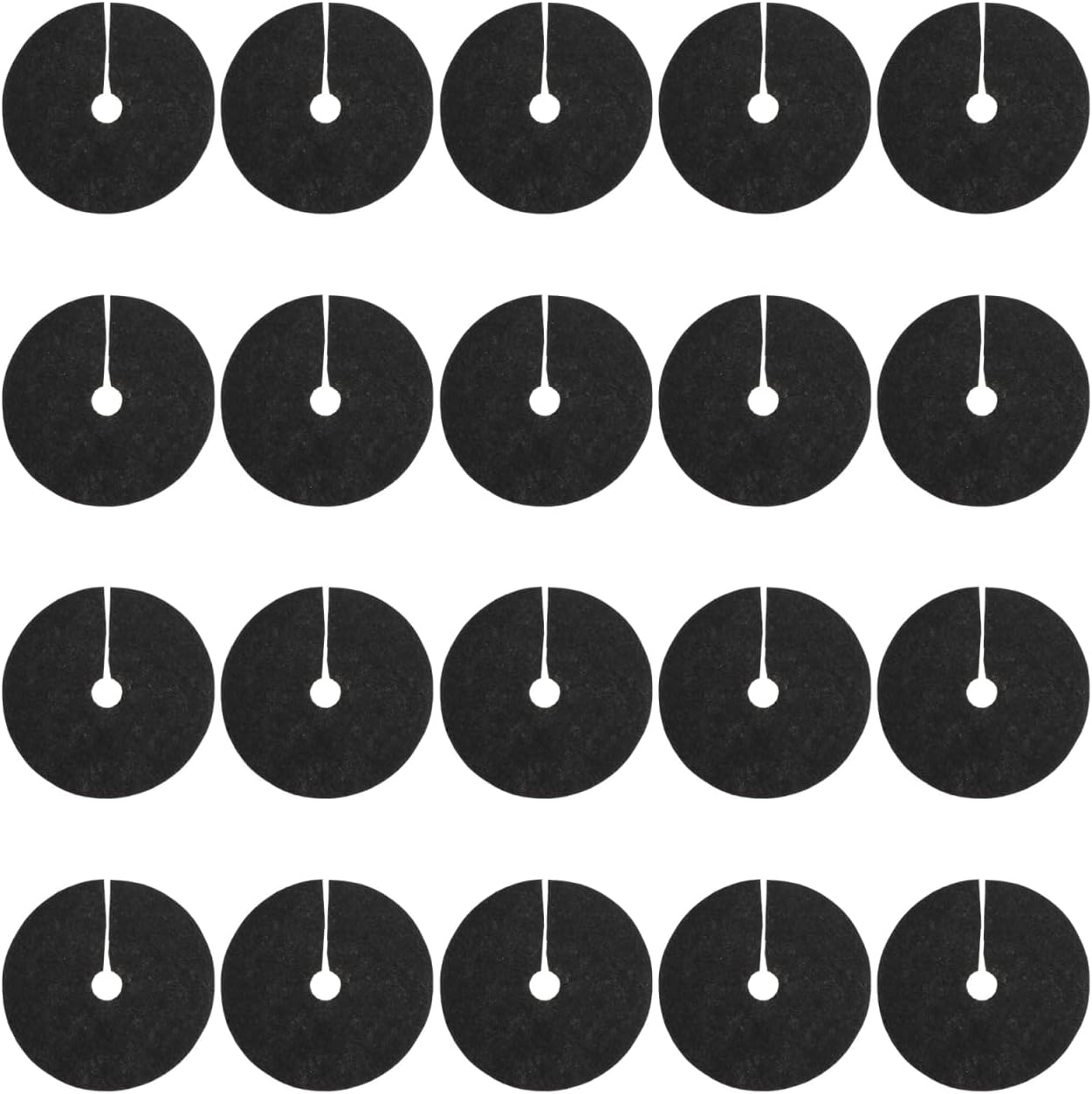 Opakowanie 20 mat chroniących przed chwastami, 15 cm, okrągły pierścień ściółkujący, maty przeciwchwastowe z włókniny