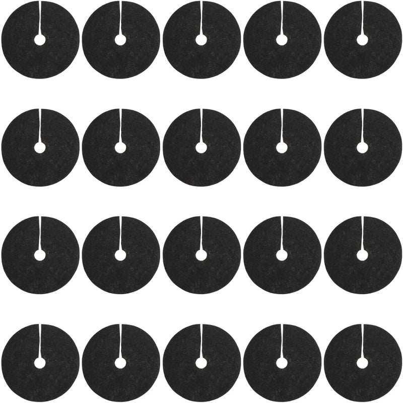 Opakowanie 20 mat chroniących przed chwastami, 15 cm, okrągły pierścień ściółkujący, maty przeciwchwastowe z włókniny