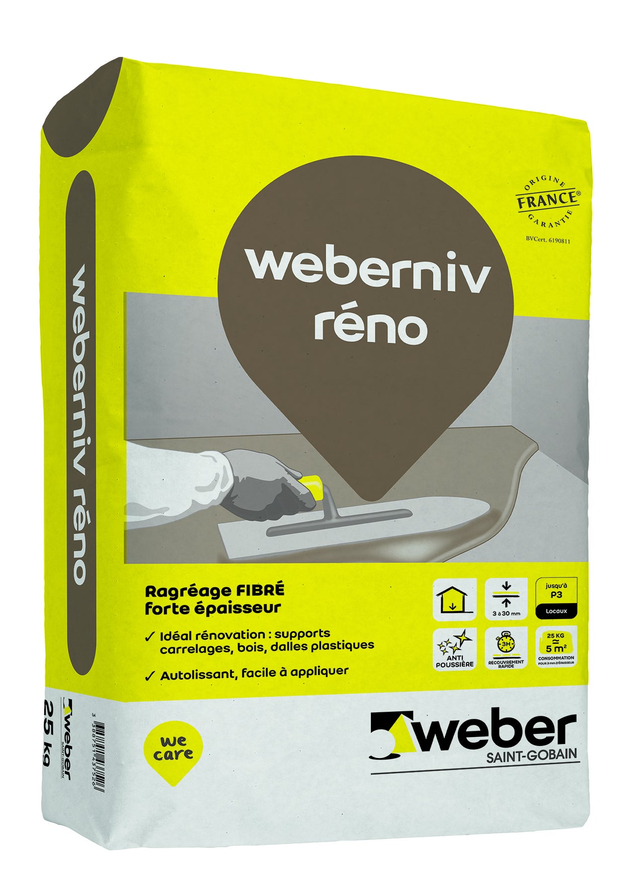 RAGREAGE AUTOLISSANT WEBERNIV RENO 25kg | Leroy Merlin