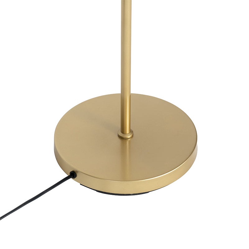 Qazqa art deco lampadaire - Pallon - blanc, max. 25w, e14, à 2 lumières, 153cm, idéal pour le salon - 9