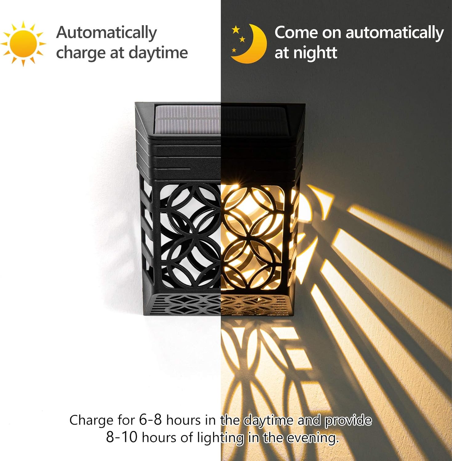 Confezione da 16 luci solari per esterni, luci per scale, luci LED