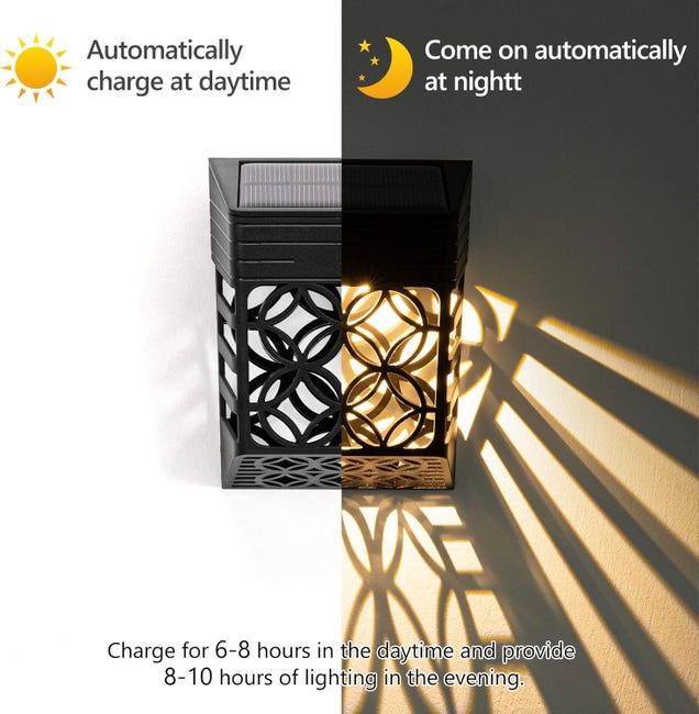 Confezione da 16 luci solari per esterni, luci per scale, luci LED Confezione da 16 luci solari per esterni, luci per scale, luci LED