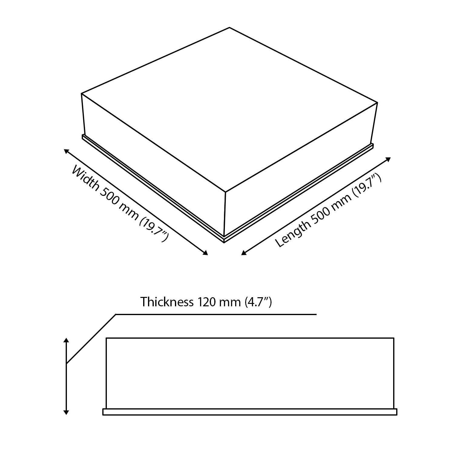 Lot de 2 Panneaux acoustiques AbFuser BINAR absorbants-diffusants 50x50x12cm -0,5 m² surf.totale -MDF perforé laminé et mousse acoustique -Noir - 4
