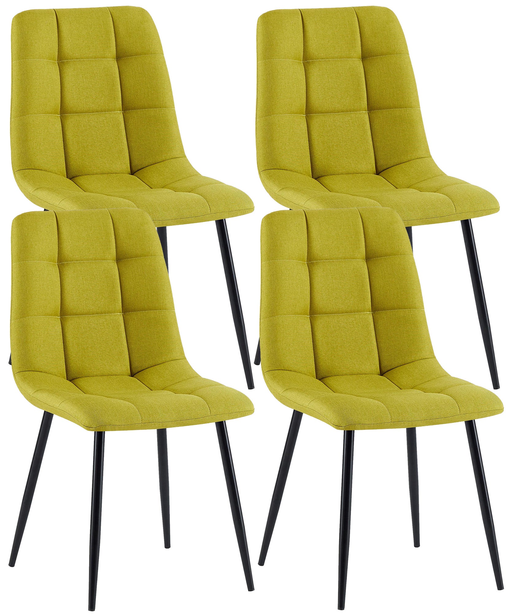 Chaise De Salle à Manger Antibes En Tissu - Neuf Emballé - Dimensions 45x55x84 Cm - Style Moderne