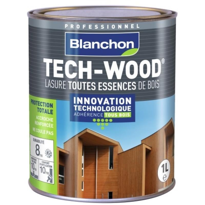 Lasure Tech-Wood Chene clair - 5L - BLANCHON - 5