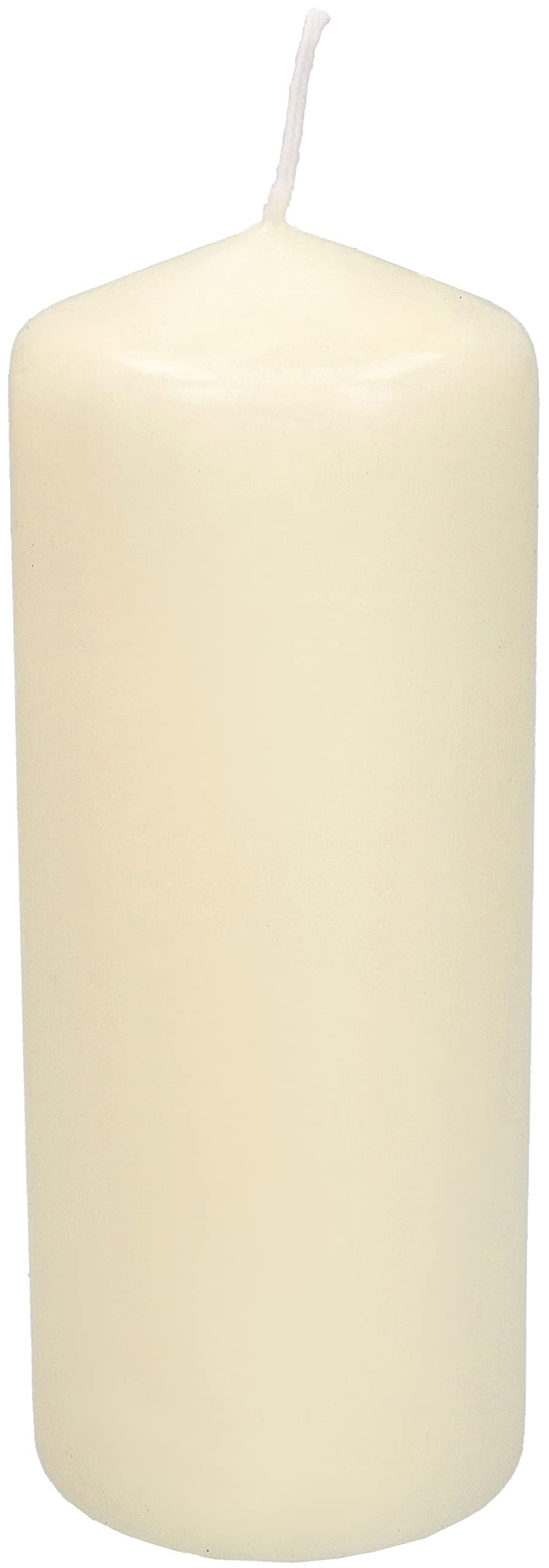 Świece cylindryczne 200 mm - Świece filarowe ⌀ 80 mm - Ecru - KOTARBAU