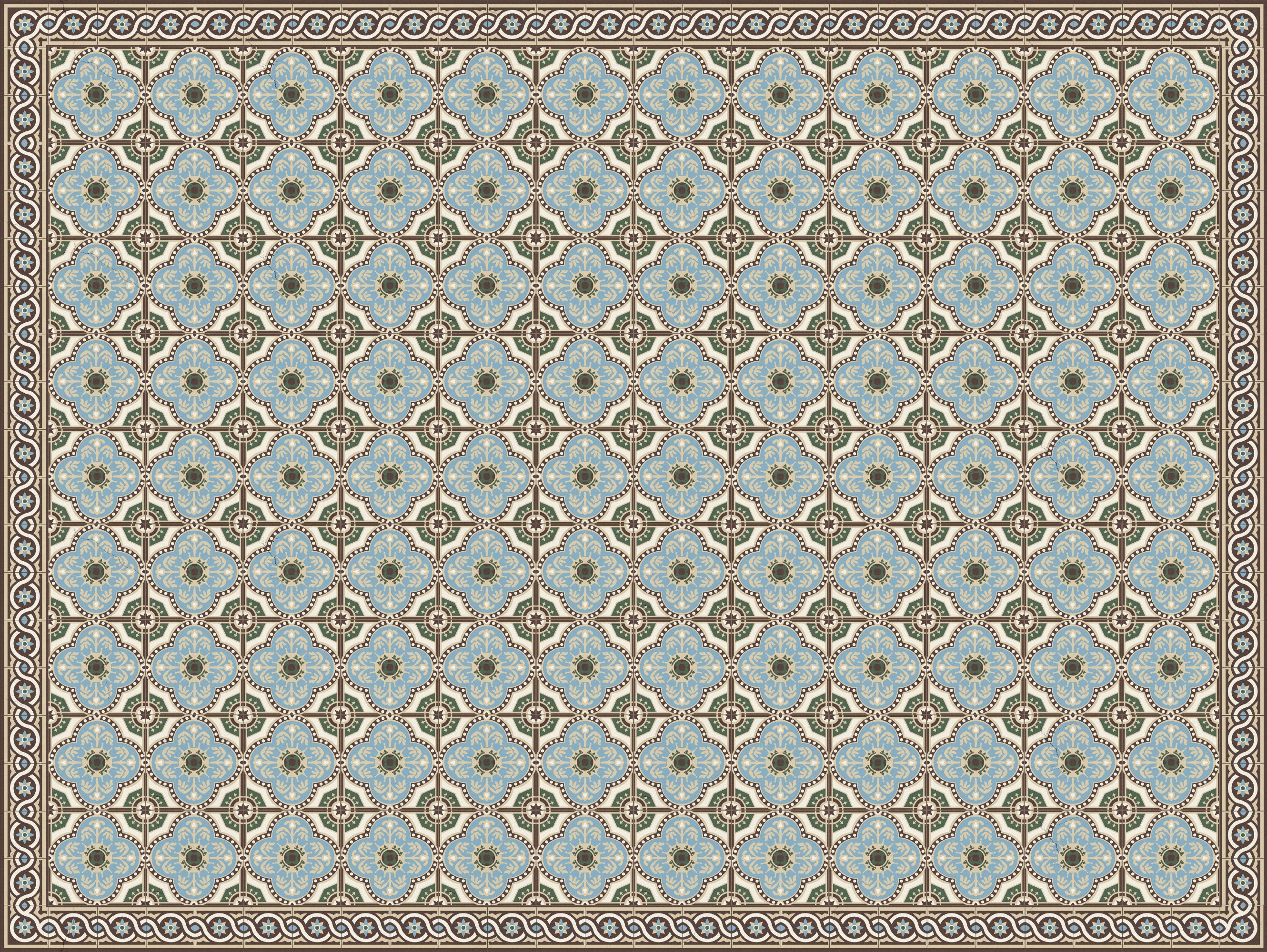 Dywan winylowy Diva 200x300 cm - PVC antypoślizgowy, gładki nadruk, winylowy dywan do kuchni lub salonu, zmywalny