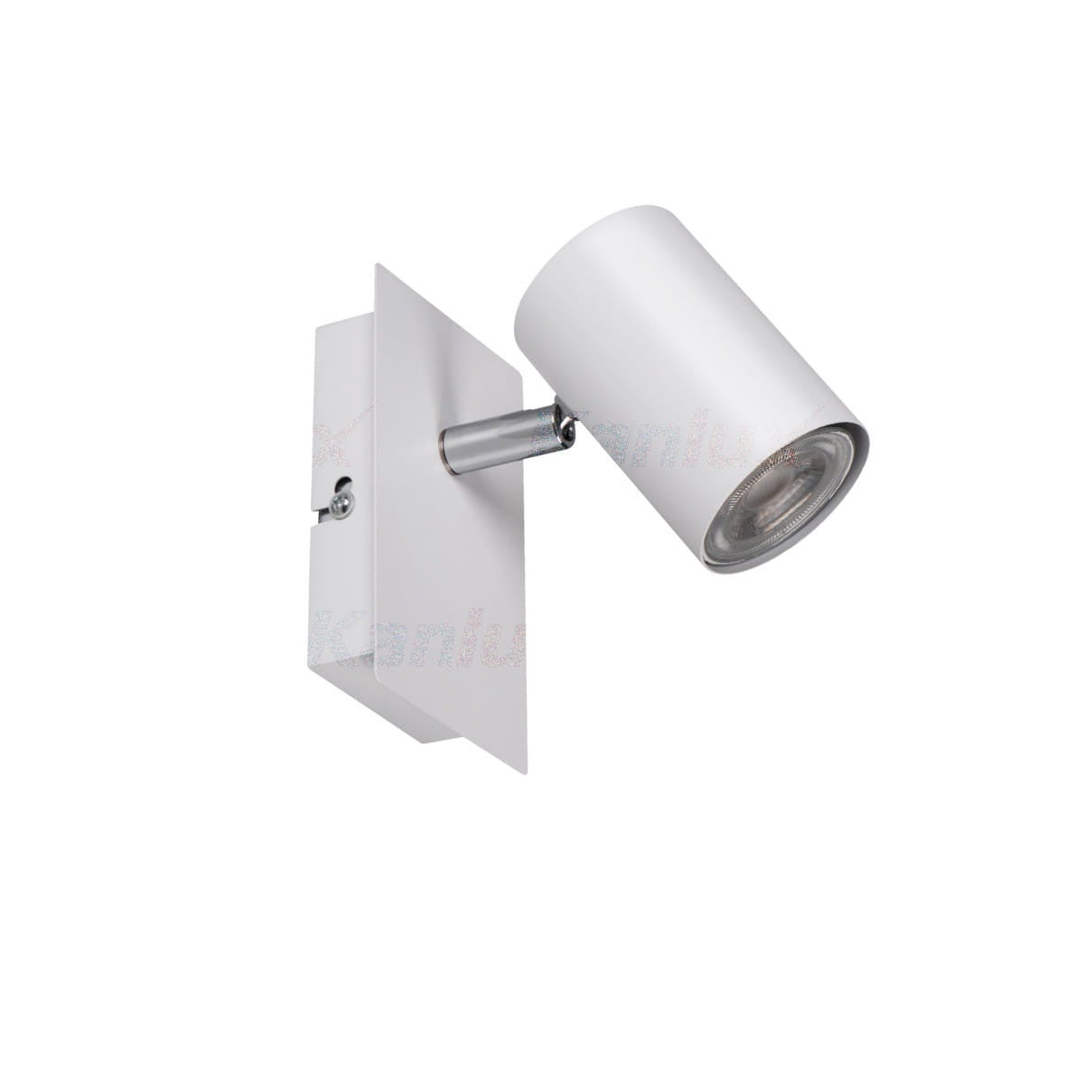 Kinkiet EVALO biały chromowany 1xGU10x10W aluminium wym:12x8x12cm IP20 Kanlux