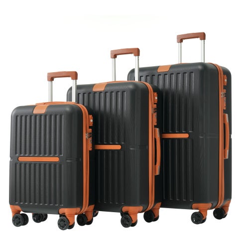 Set Valigie SWISSGEAR 6283 3 Pezzi Nero Con Beauty Case | Ruote 360° E Tessuto Anti Graffio | Da 53 A 73 Cm