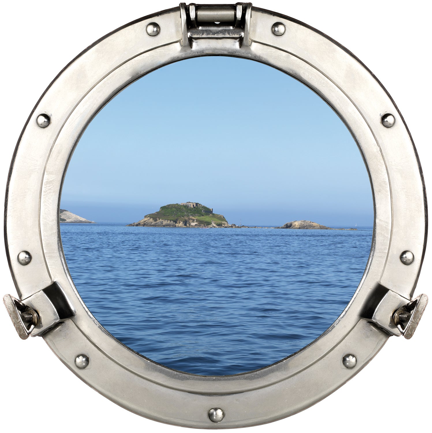 Ventana de pegatina decorativa en Trompe L'Oeil Effect 3d, vista