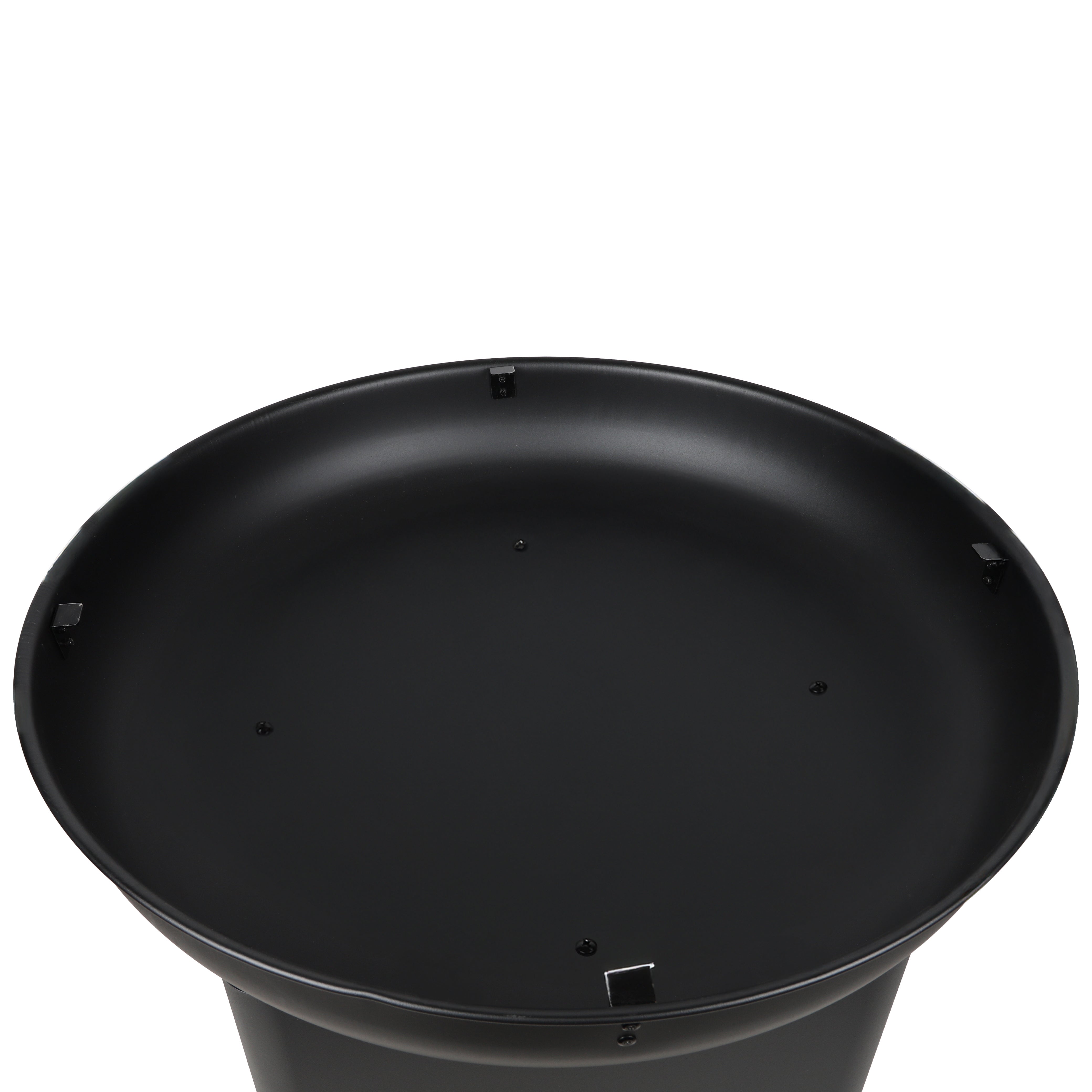 ELITE – Brasero Plancha Grill avec range-bûches – Ø61 x H90 cm – Barbecue feu de bois & charbon – Design extérieur - 2