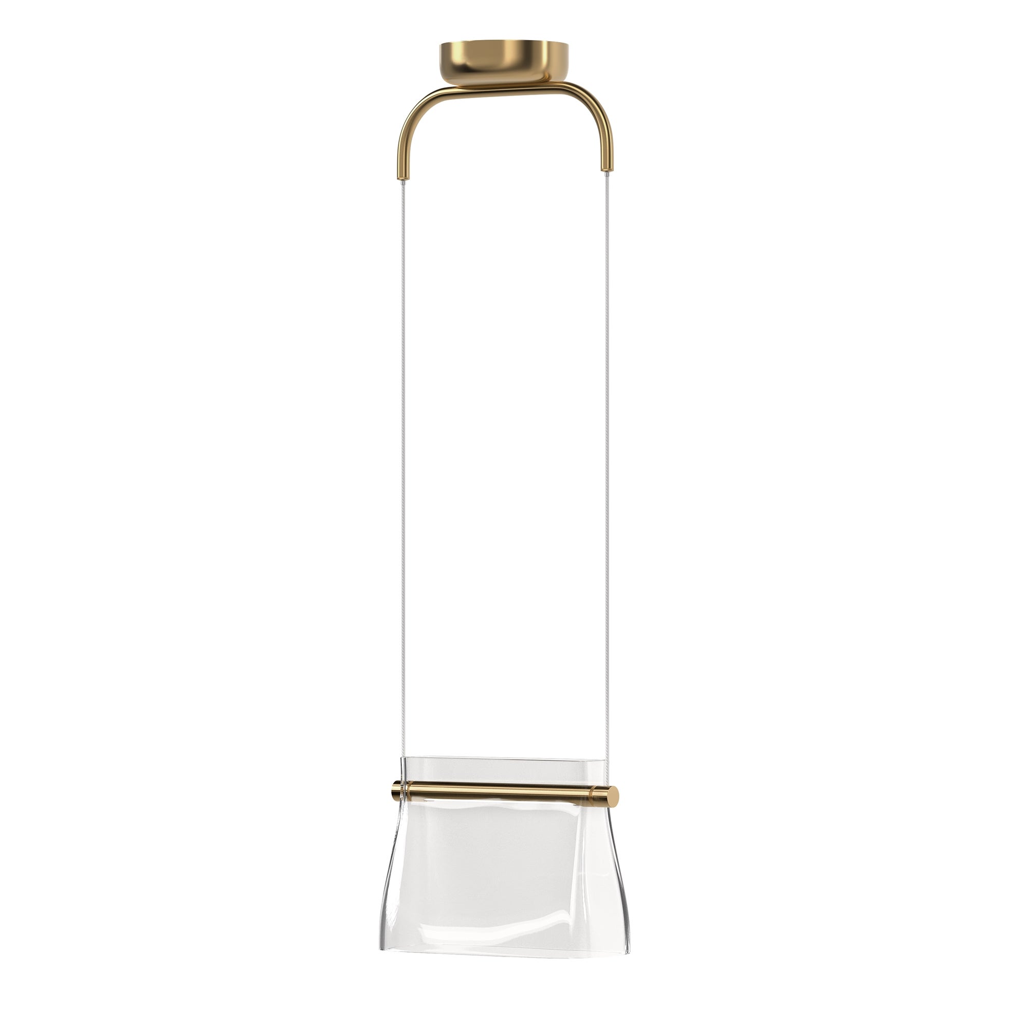 Lampa wisząca Cabaret mosiężno-przezroczysta LED 8W 3000K 850lm wym: 329 x 12,7 x 25 cm szkło Maytoni