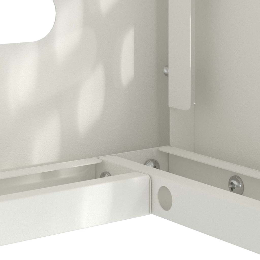 Housse de climatiseur Blanc 100 x 50 x 70 cm Acier vidaXL - 9