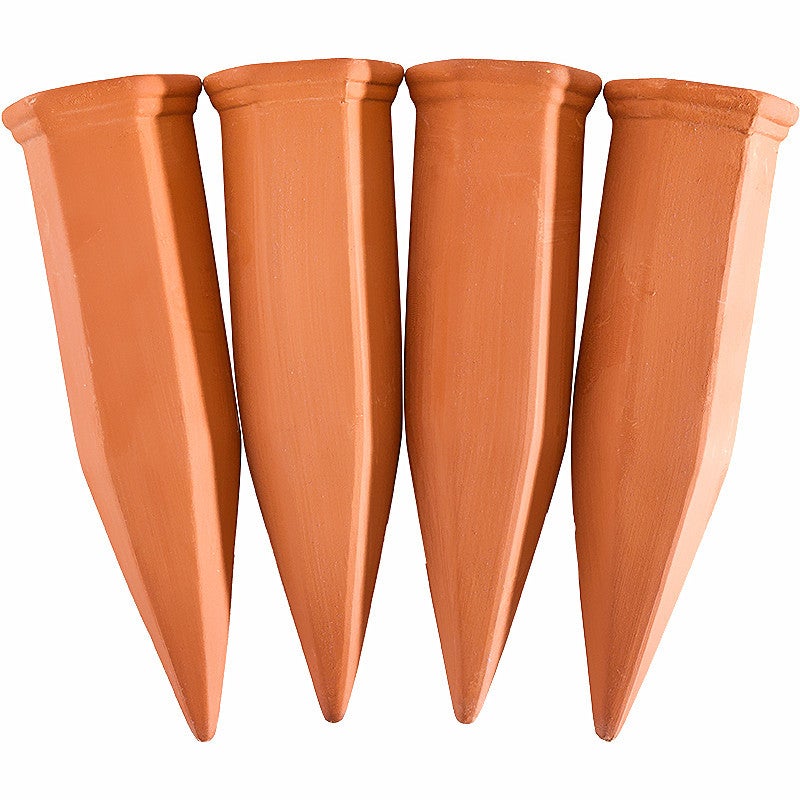 Lot de 4 dispositifs d'arrosage en céramique pour plantes, goutteur automatique, dispositif d'arrosage en pot, adapté à une utilisation en vacances - 7