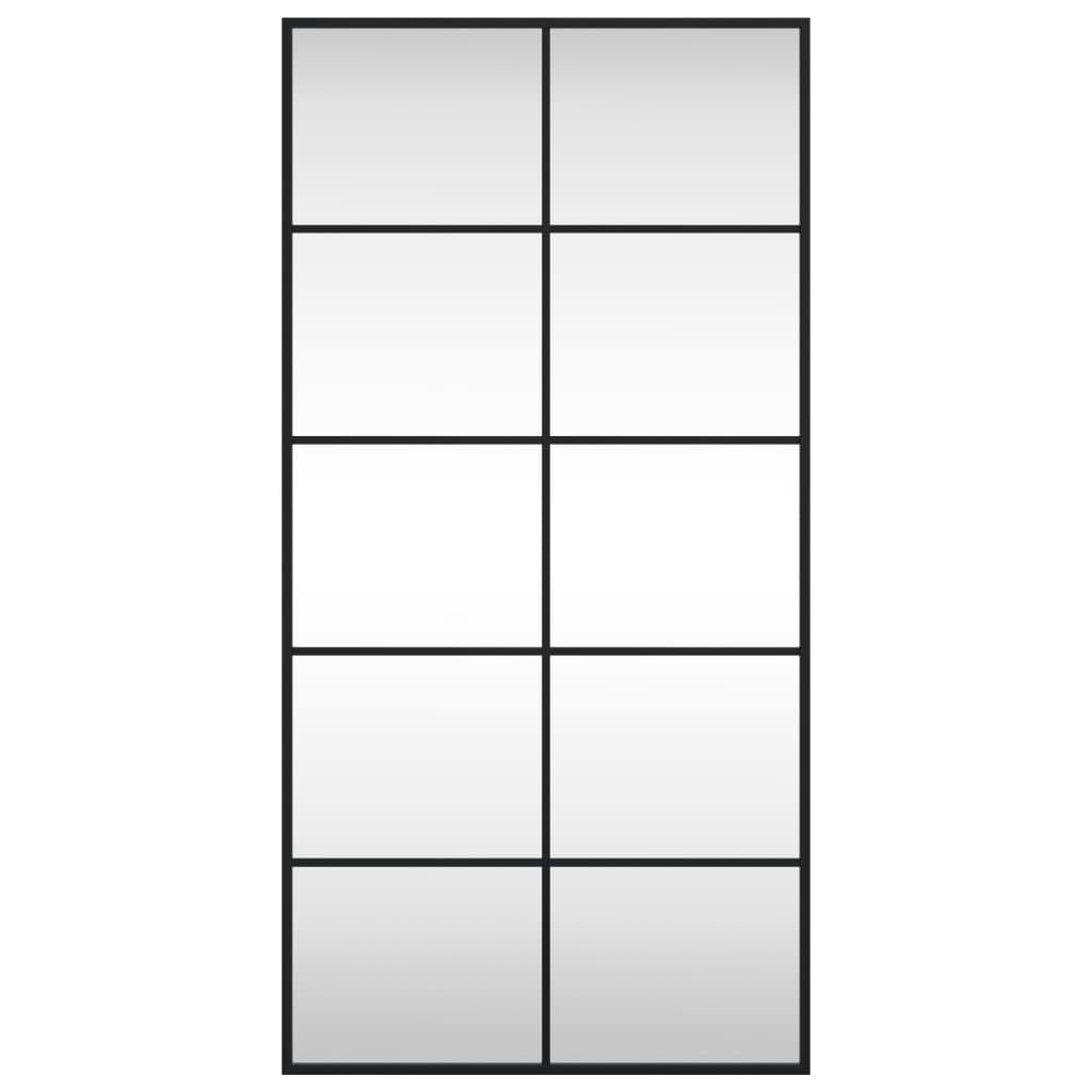 Miroir mural，Miroir Entrée Maison Salle de Bain，Décoration Miroir noir 50x100 cm rectangulaire fer484390 - 3