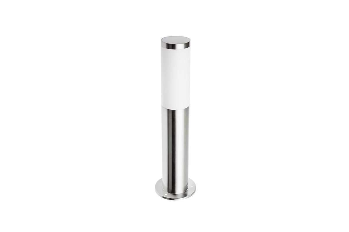 Oprawa ogrodowa MILAN-P 45, E27, MAX.40W, AC220-240V, IP44, słupek, inox - GTV LIGHTING