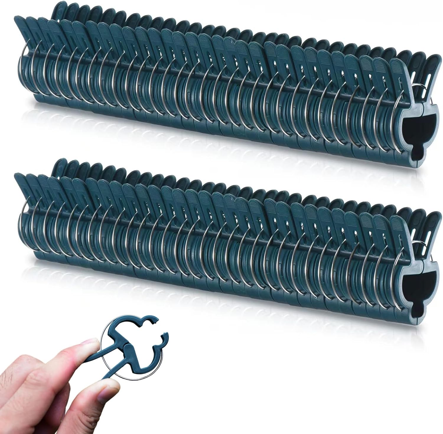 50 sztuk małych klipsów podtrzymujących rośliny, zielone klipsy do roślin pnących, wielokrotnego użytku klipsy do roślin pnących, klipsy do roślin ogr