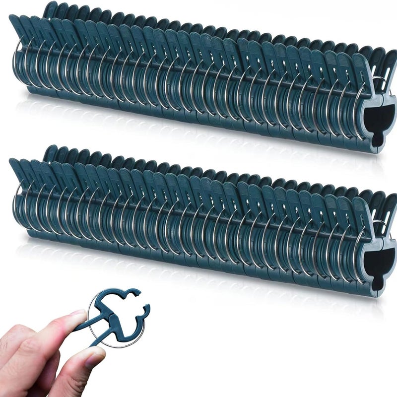 50 sztuk małych klipsów podtrzymujących rośliny, zielone klipsy do roślin pnących, wielokrotnego użytku klipsy do roślin pnących, klipsy do roślin ogr