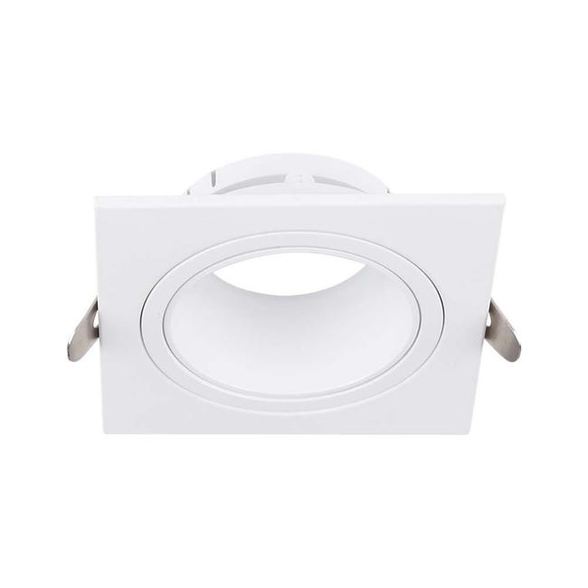Portafaretto Incasso Gesso 100x100mm - Asia Led Per Lampade GU10, Bianco Verniciabile - Foto 12