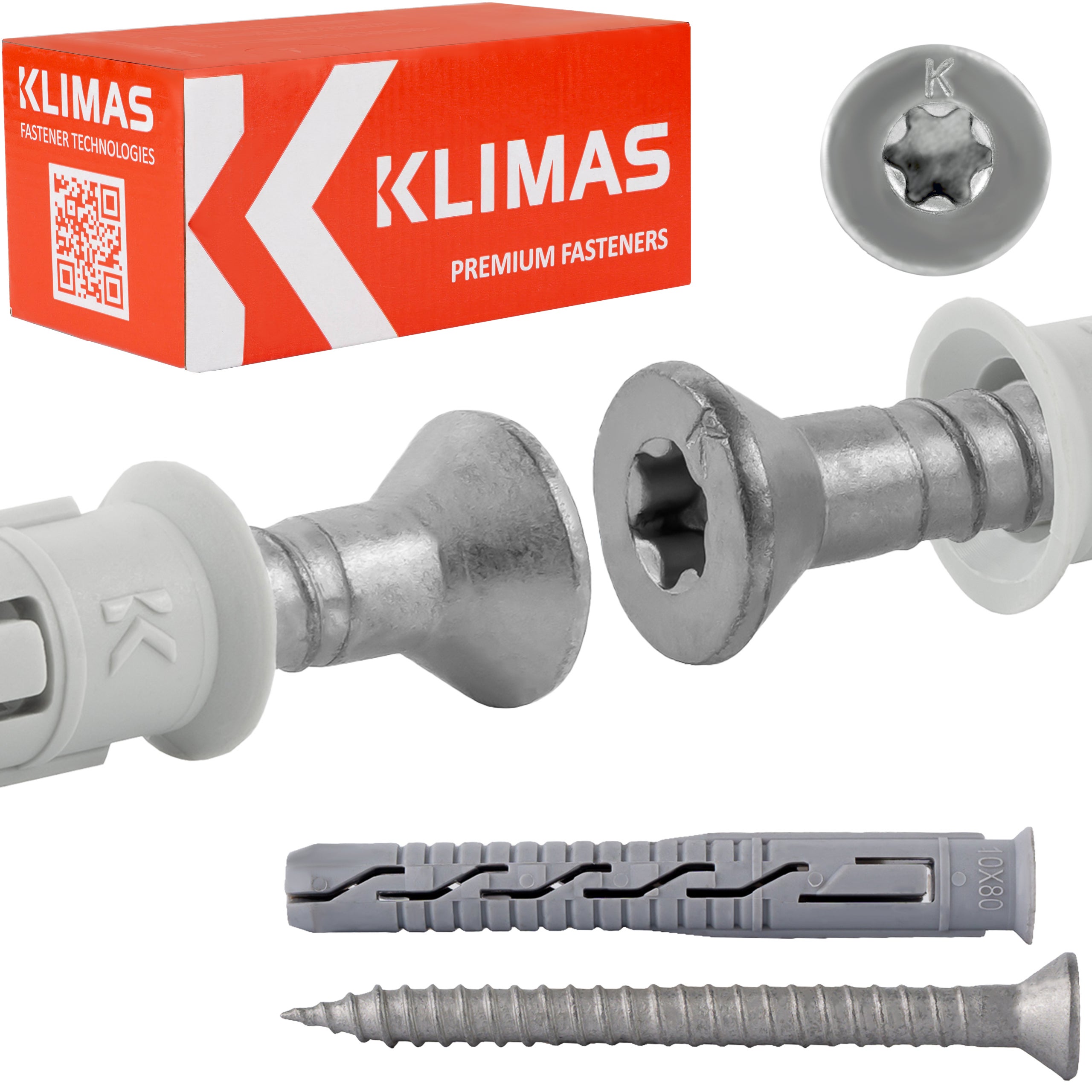Kołki rozporowe ramowe Klimas S KPS-FAST 10x80 mm ocynkowane 50szt