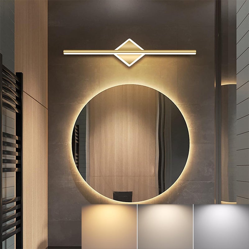 3000K/4000K/6000K Lampa ścienna, Nowoczesna Oprawa Ścienna LED 40cm - Lampa do Lustra 10W - Oświetlenie do Toaletki