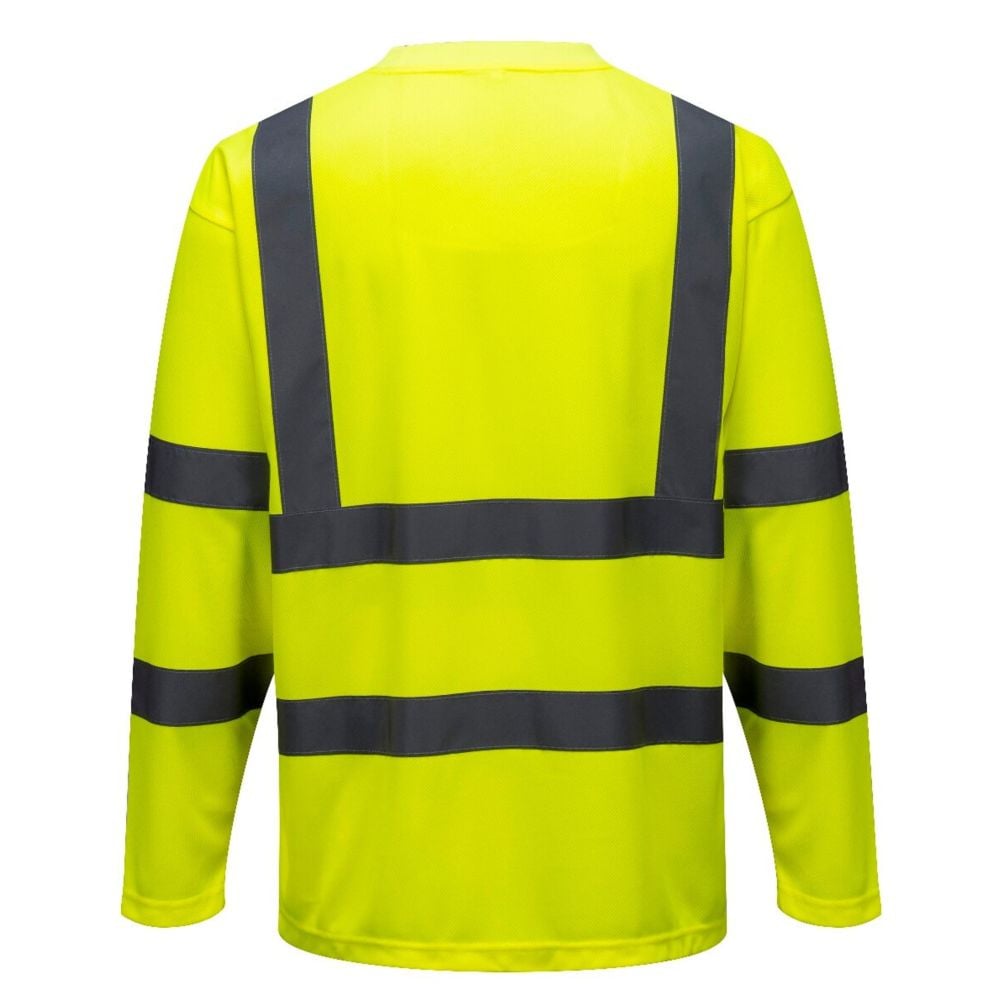 Tee-shirt haute visibilité Portwest manches longues Jaune M - 2