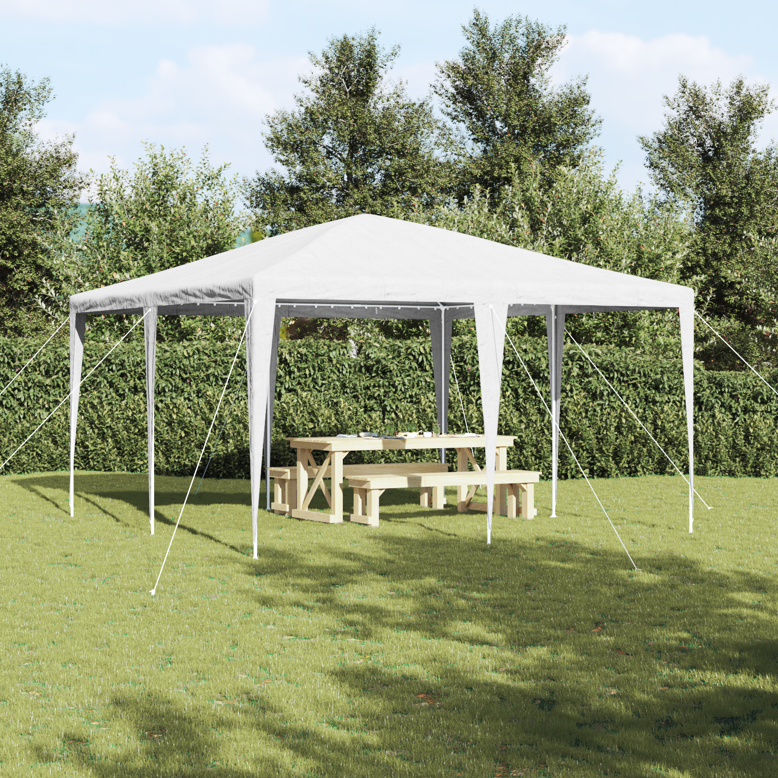 VidaXL Toldo para Fiestas Blanco 4x4 m PE | Leroy Merlin