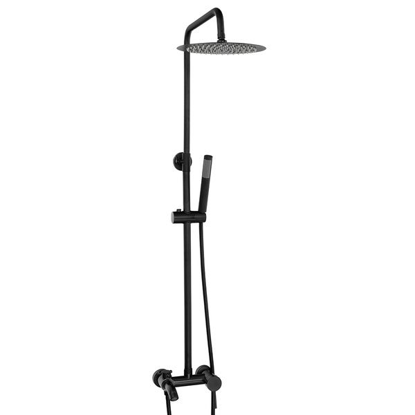 Conjunto de duche com torneira, Preto - 4