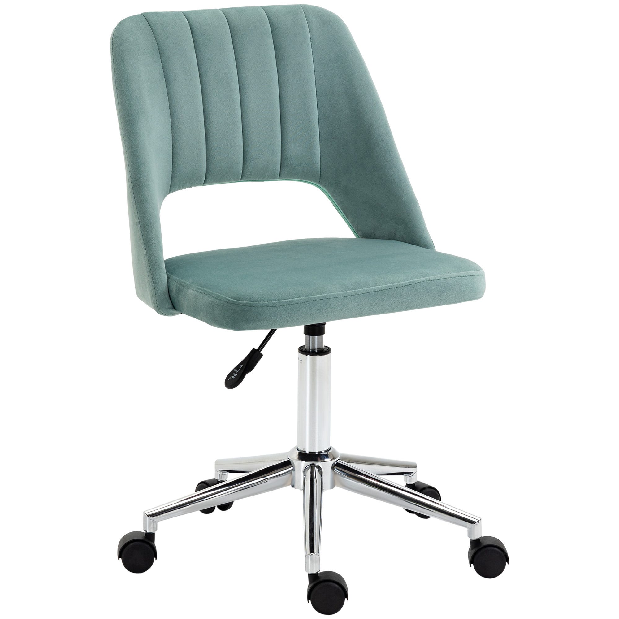 Yaheetech Poltroncina Ufficio Ergonomica Sedia Scrivania in Velluto Yaheetech Poltroncina Ufficio Ergonomica Sedia Scrivania in Velluto
