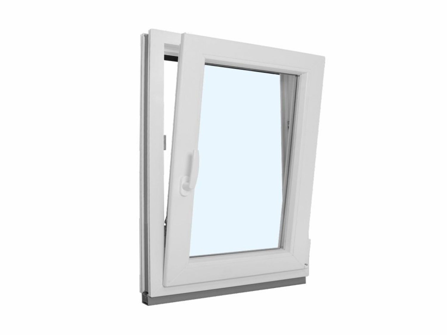Fenêtre oscillobattante PVC blanc L 800mm x H 1350mm ouvant droit — free download