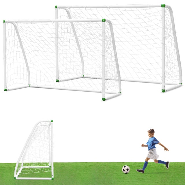 Set di Mini Porta da Calcio automontanti con Palla e Pompa, da Giardino