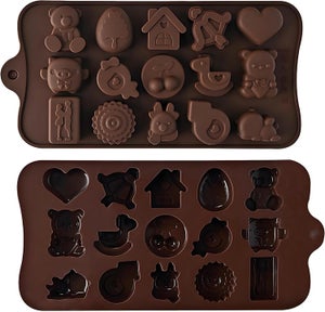 Stampo Per Cioccolato Stampo Cioccolato Silicone Stampo Cioccolato Dubai 2 Pezzi - Extra Profondo Per Praline E Barrette Stampi Cioccolato Stampi Resistenti Forno E Freezer
