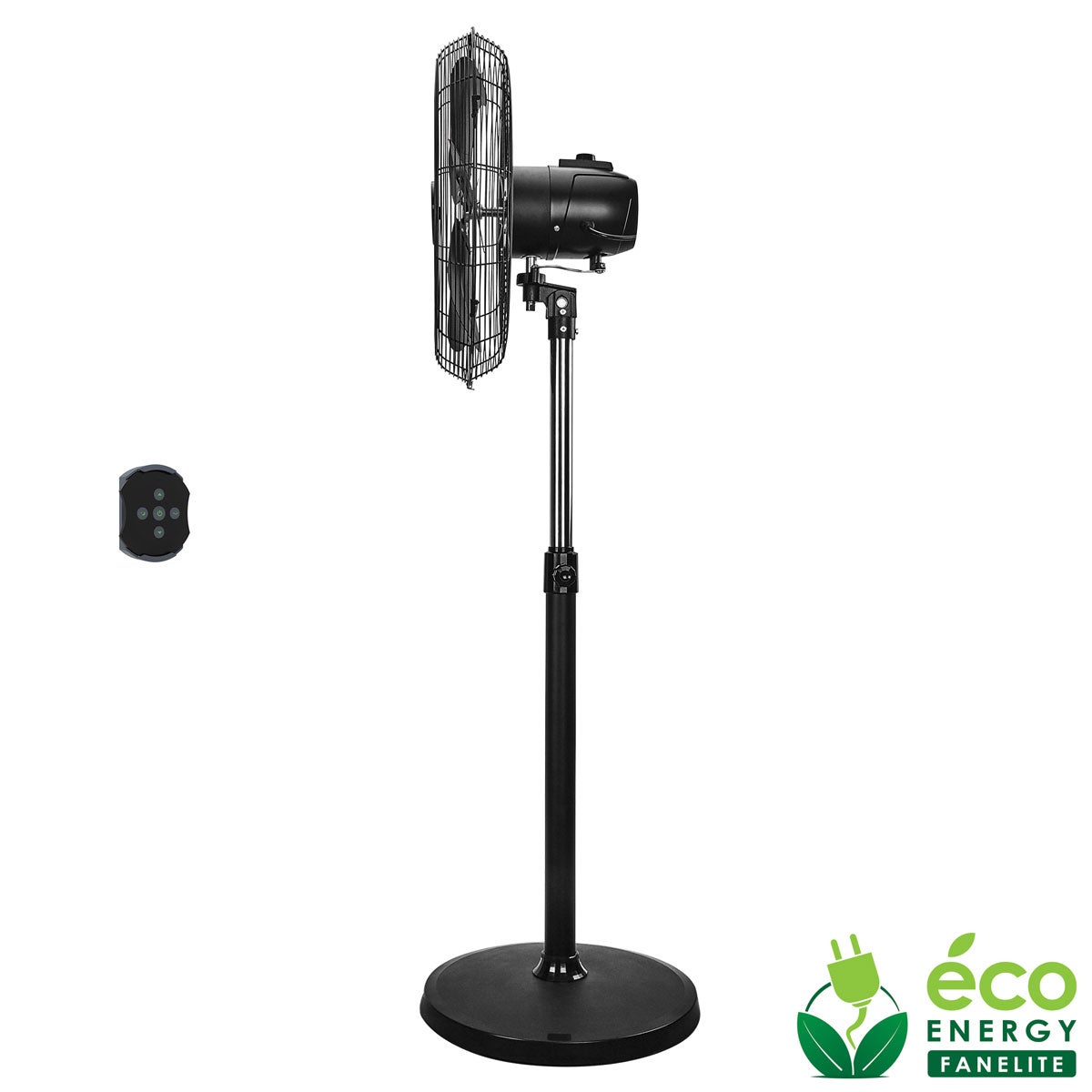 Fanelite - Ventilateur sur pied professionnel FS50-DC - Hélice 50 cm - Moteur DC silencieux - 6 vitesses - Très puissant