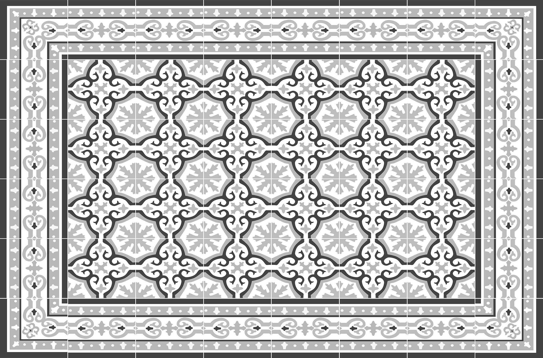 Dywan winylowy Colette 66x100 cm - antypoślizgowy PVC, winylowy do kuchni lub salonu, zmywalny, wodoodporny styl