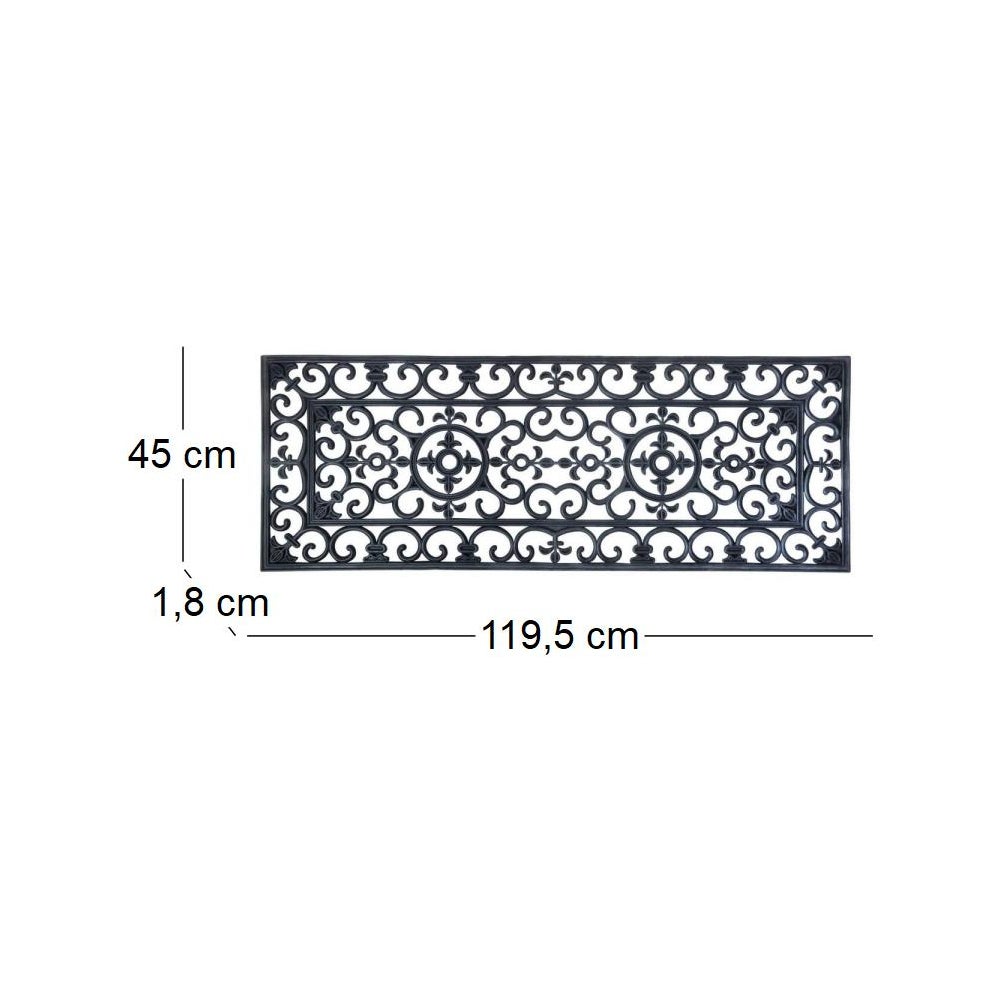 Paillasson caoutchouc L 120 x P 45 x H 1,9 cm - 3