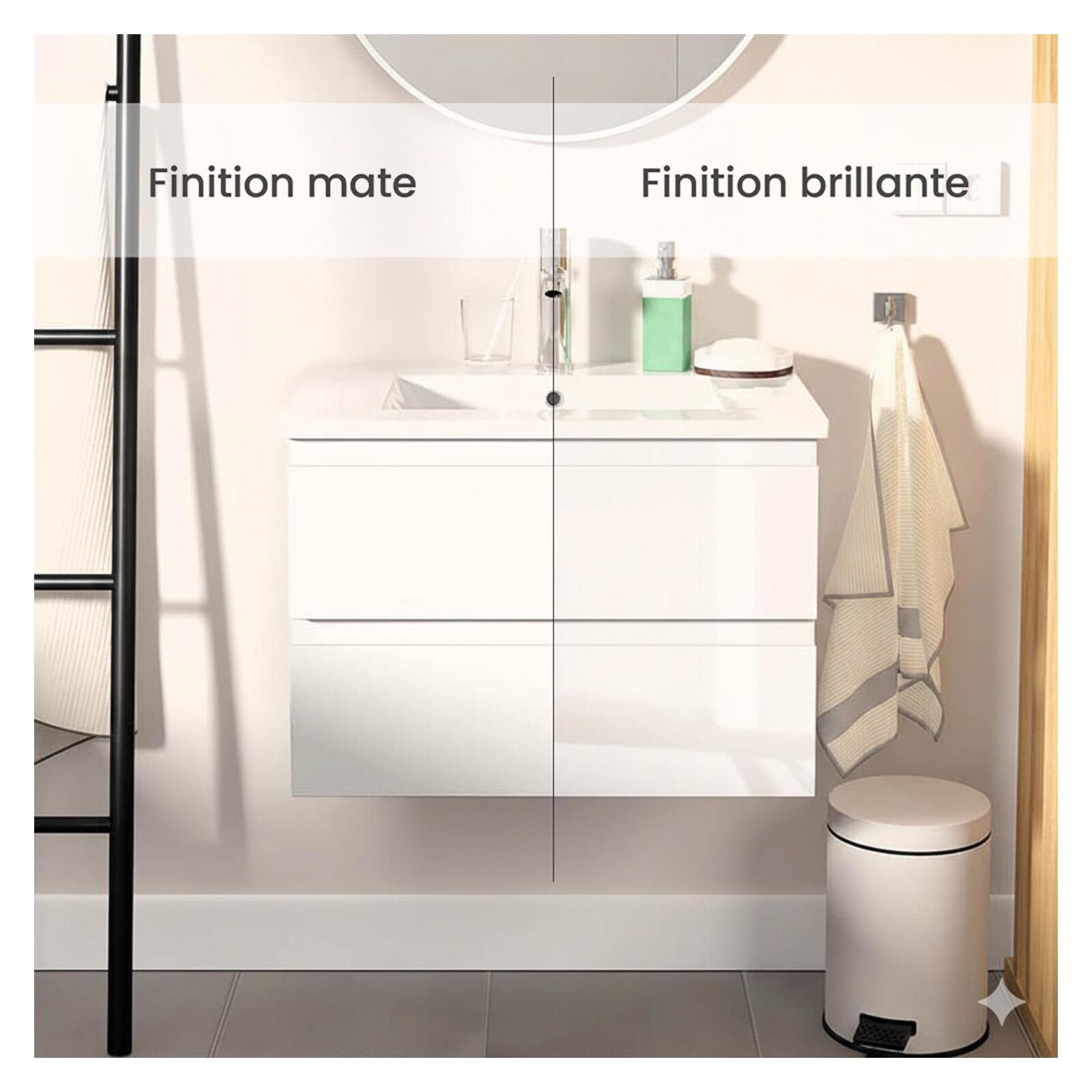 Meuble simple vasque 60cm SORRENTO + vasque - 6