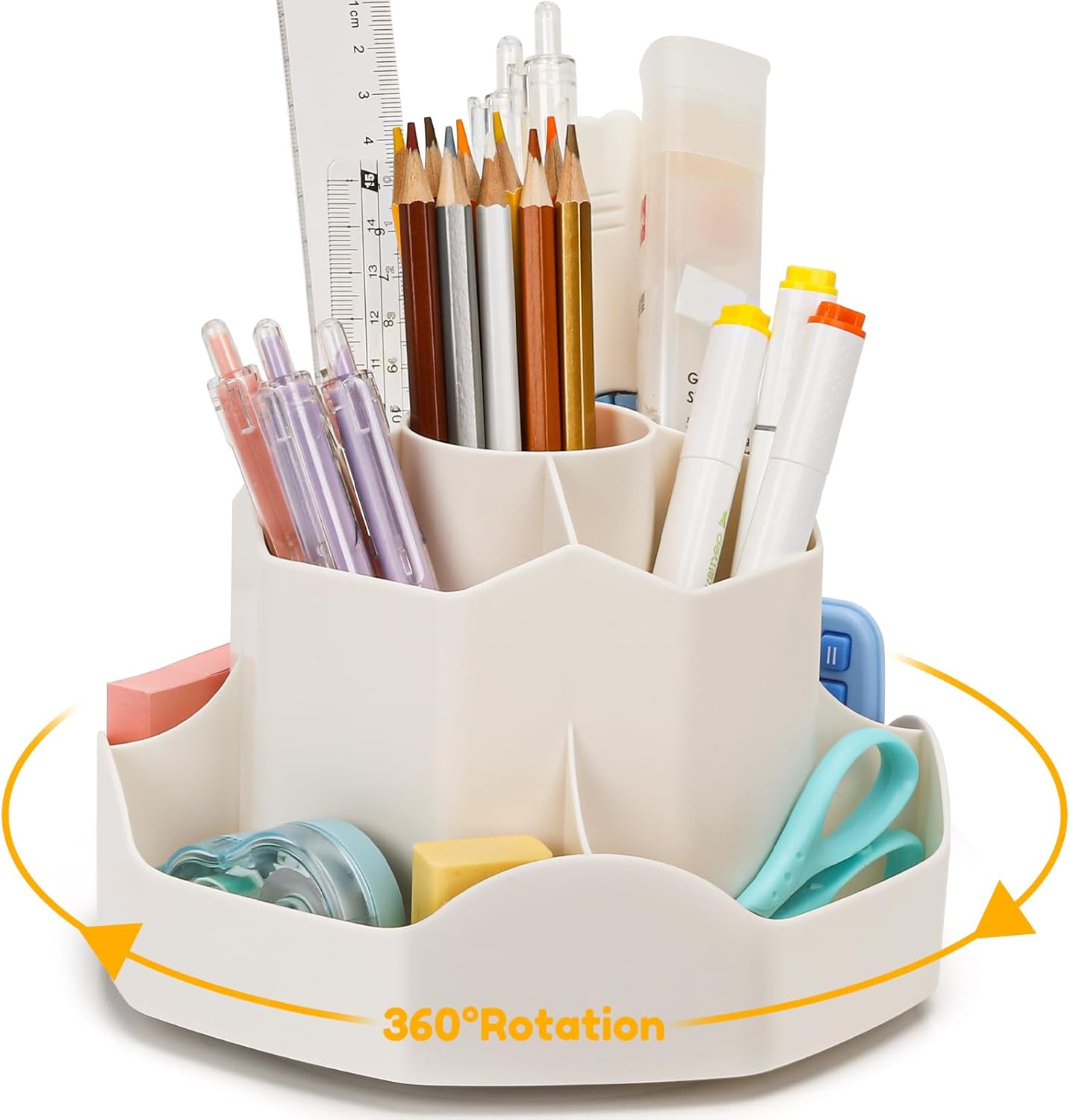 BINO Organiseur De Plateau Tournant Rond En Plastique Avec