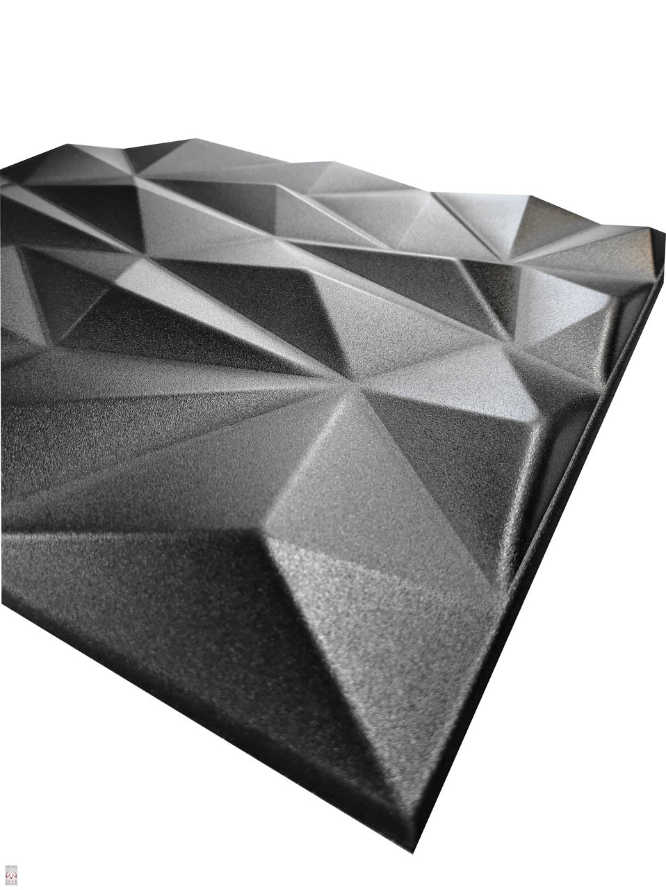 Panneaux muraux 3D décors revêtement mural panneaux de plafond POLYSTYRENE MATERIAL STYROPOR-TYPE 3mm force 8 pièces - 2m² Zircon Noir - 4