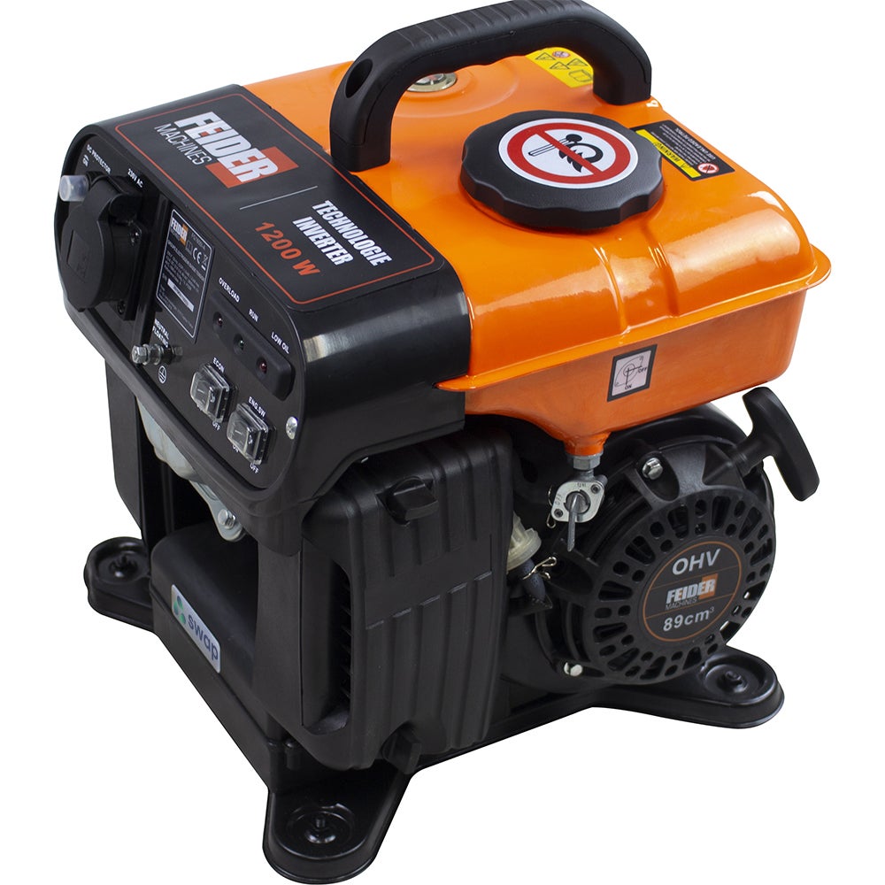 Groupe électrogène essence Inverter 1200 W - démarrage manuel avec lanceur - 4