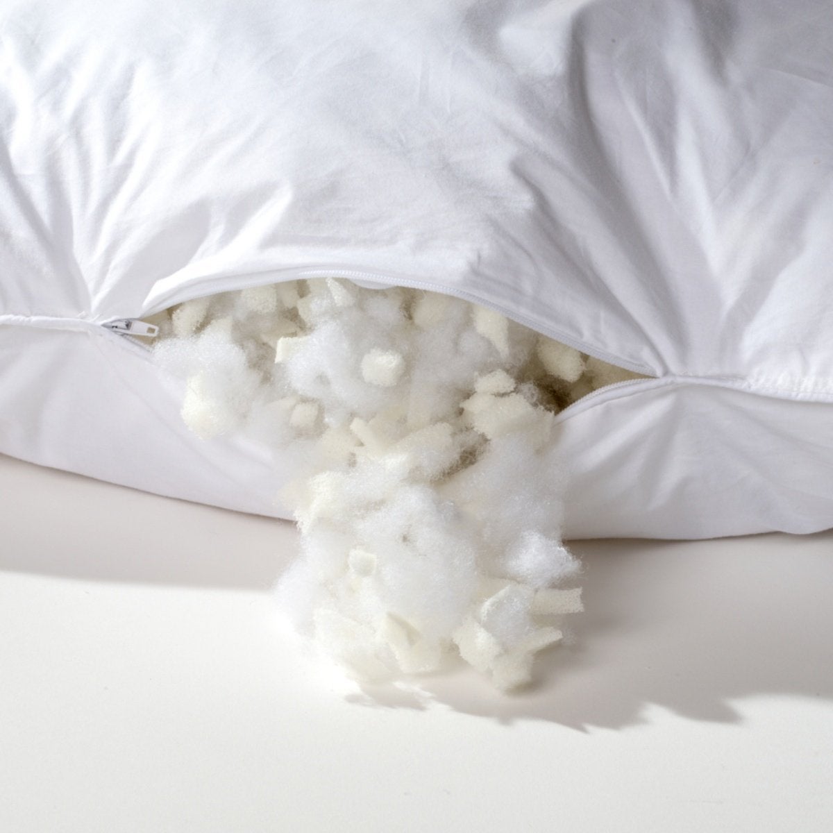 Lot de 2 Oreillers Mémoire de forme Mixte Anti-acariens - Confort réglable - 60x60cm - 3