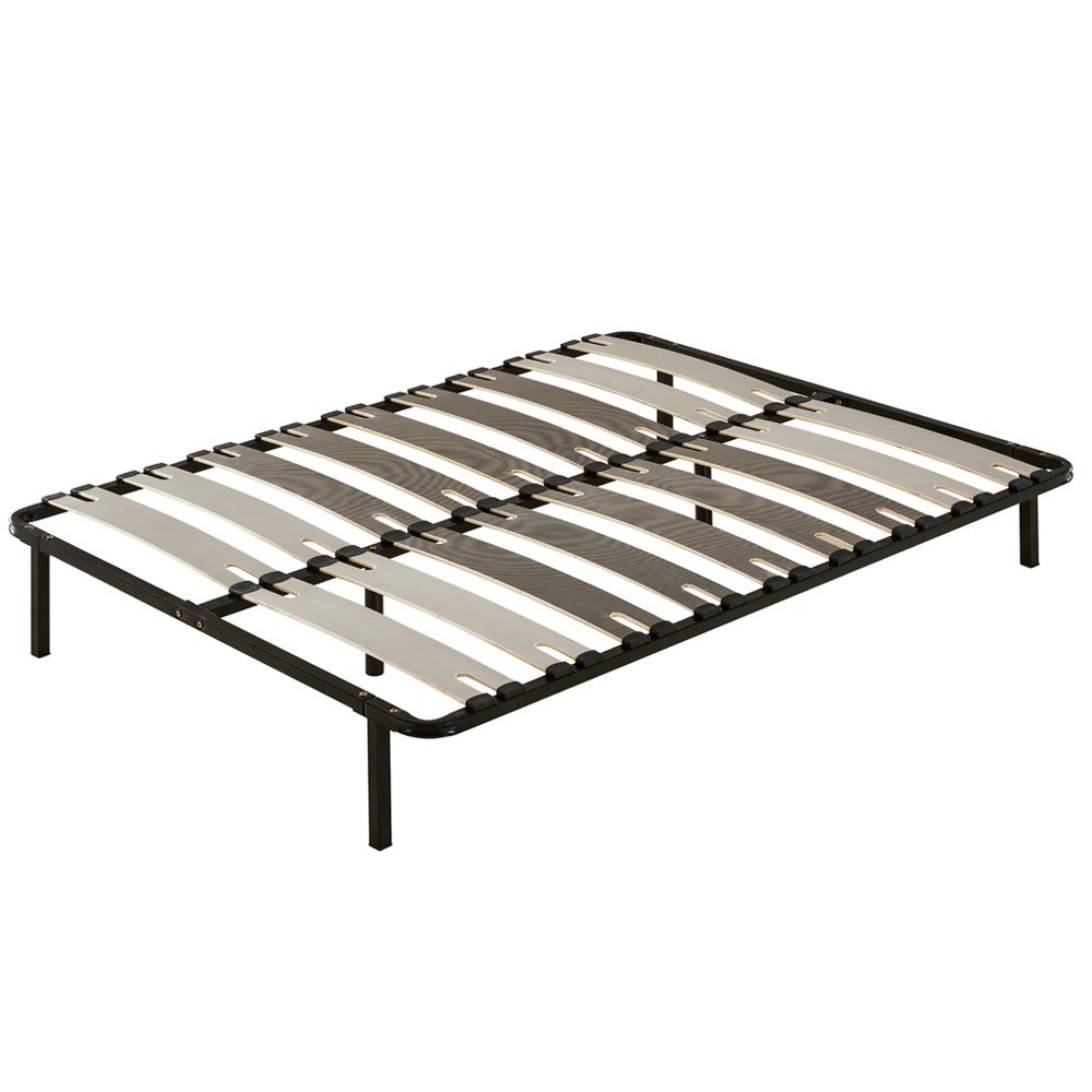 TEENO Ensemble Matelas à ressorts + Sommier avec lattes larges 140x190cm, Epaisseur du Matelas 22cm - 2