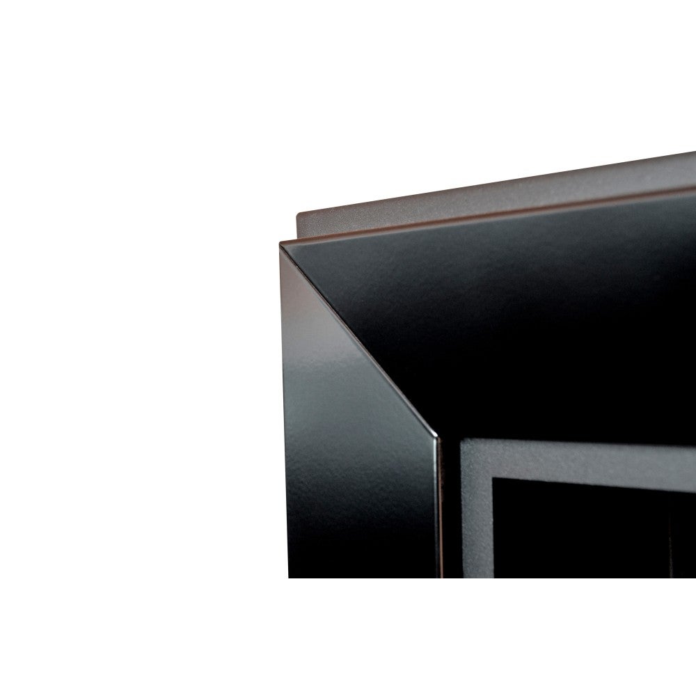 Lareira embutida a bioetanol Frame 1800 SimpleFire com vidro preto - 2