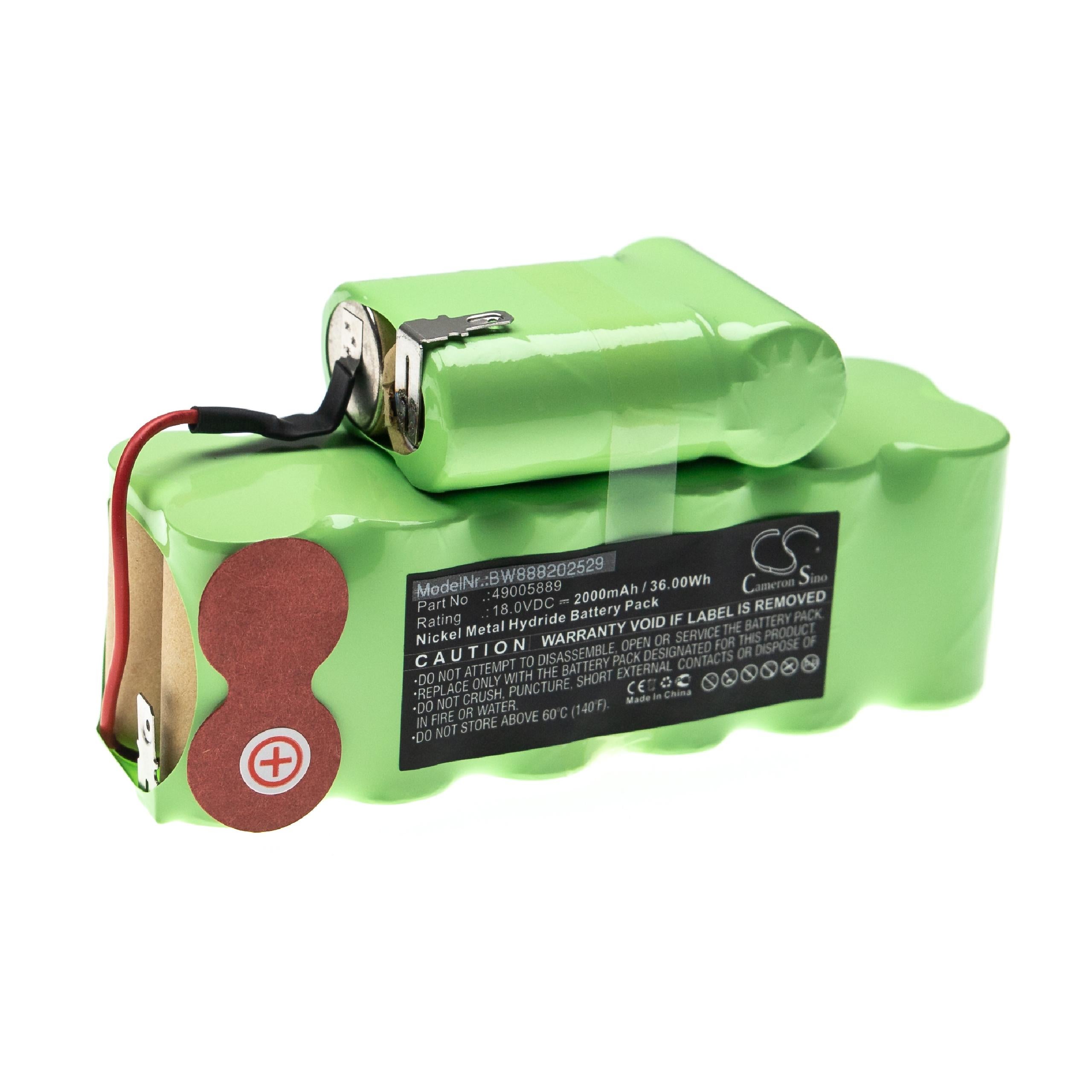 Vhbw NiMH Batterie 2000mAh  18V  Pour Tondeuse à Gazon Robot Tondeuse Comme 540059601 540059602 Au 18c Au 18v