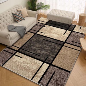Tappeto Antiscivolo Sweet Home Stores In Gomma A Costine 70x35 Cm, Impermeabile Per Interni Ed Esterni, Colore Grigio