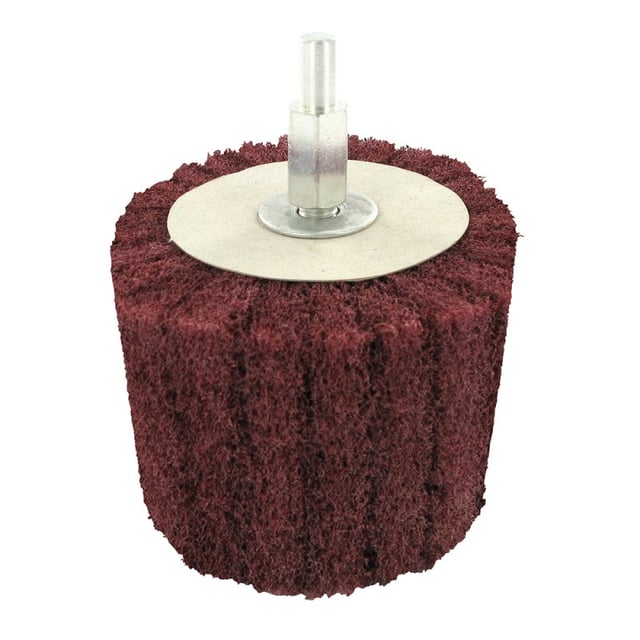 Brosse à satiner cylindrique pour l'inox